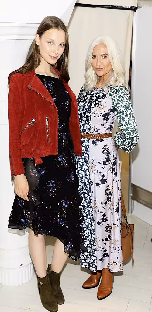 Anastasia with Olivia Tracey at the Arnotts Autumn Winter 2017 Womenswear Collection Preview. Photo by Kieran Harnett