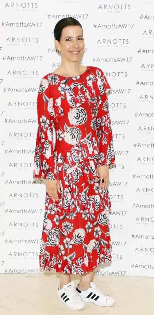 Annemarie O'Connor at the Arnotts Autumn Winter 2017 Womenswear Collection Preview. Photo by Kieran Harnett