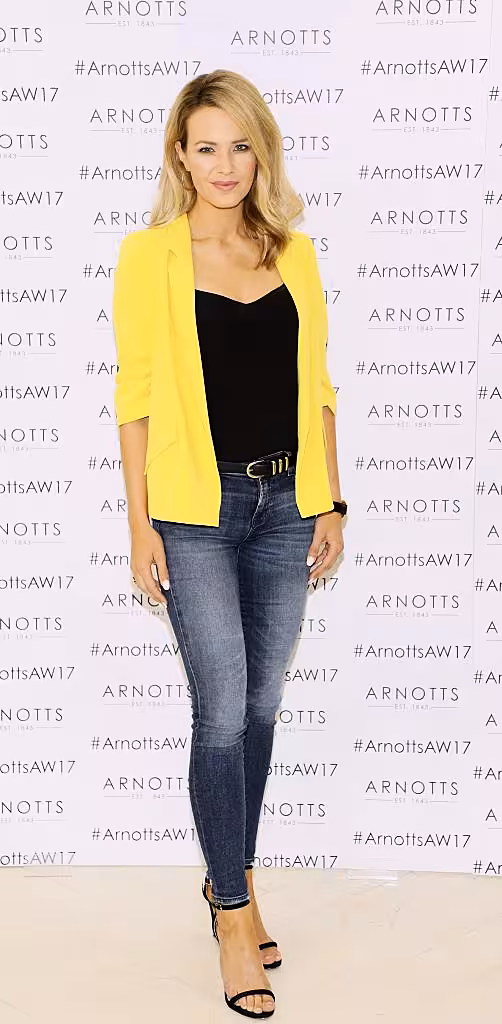 Aoibhin Garrihy at the Arnotts Autumn Winter 2017 Womenswear Collection Preview. Photo by Kieran Harnett