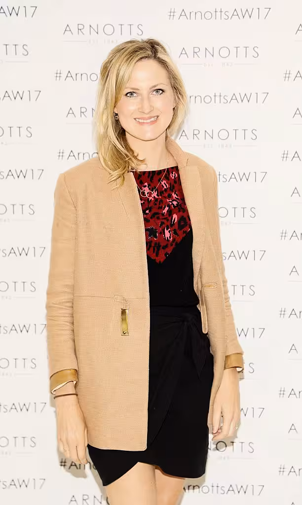 Sarah Rickard at the Arnotts Autumn Winter 2017 Womenswear Collection Preview. Photo by Kieran Harnett