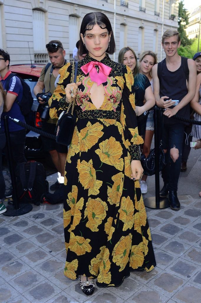 Soko arriving at the Vogue Foundation Party during Paris Fashion Week, 04 Jul 2017. (Photo by Radoslaw Nawrocki/WENN.com)