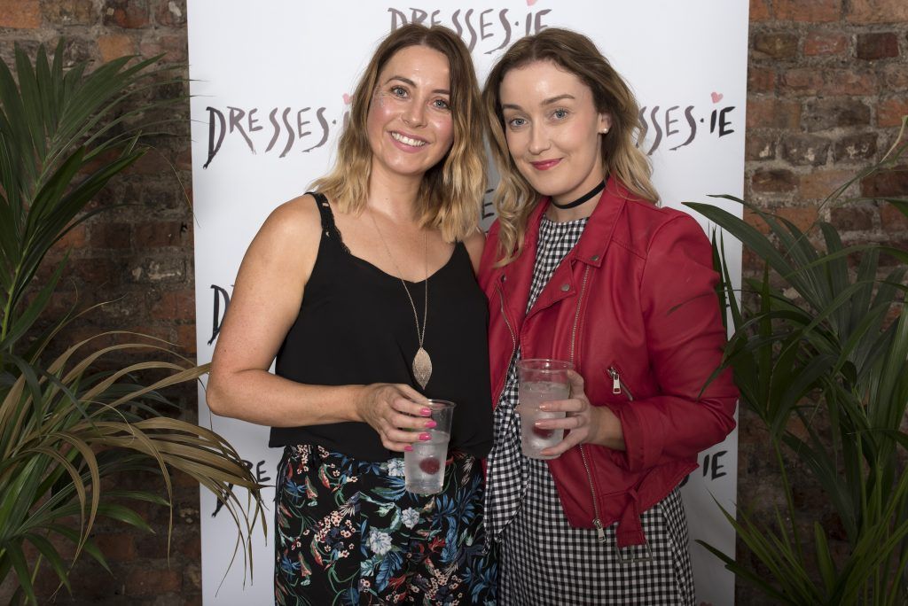 Eva Writter and Claire Kelly pictured at the Dresses.ie Summer Party in the Tara Buildings where they showcased their upcoming summer collections (5th July 2017). Photo: Shane O'Connor
