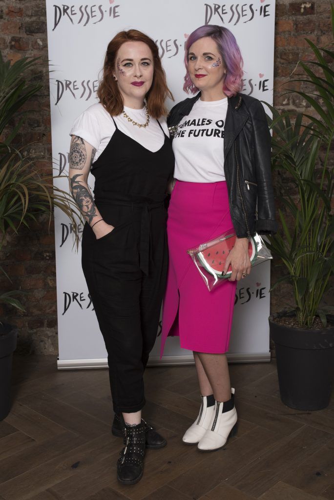 Lynsey Mclroy and Rachel Whelan pictured at the Dresses.ie Summer Party in the Tara Buildings where they showcased their upcoming summer collections (5th July 2017). Photo: Shane O'Connor