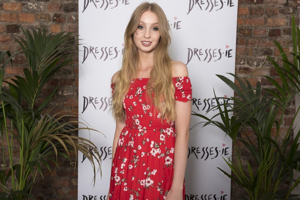 Hannah Goff pictured at the Dresses.ie Summer Party in the Tara Buildings where they showcased their upcoming summer collections (5th July 2017). Photo: Shane O'Connor