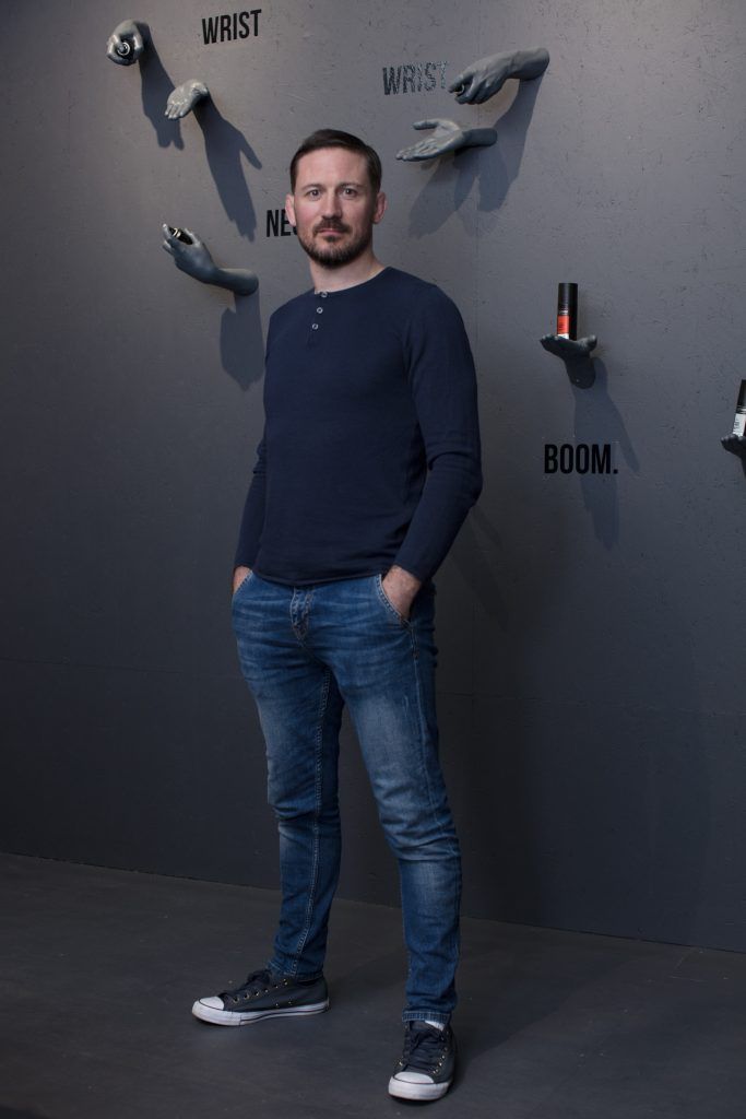 John Kavanagh pictured at the first ever Lynx pop-up shop in Ireland. Guys can drop into 60 South William Street to avail of haircuts from Lynx grooming experts - redeemable with product. Photo: Anthony Woods