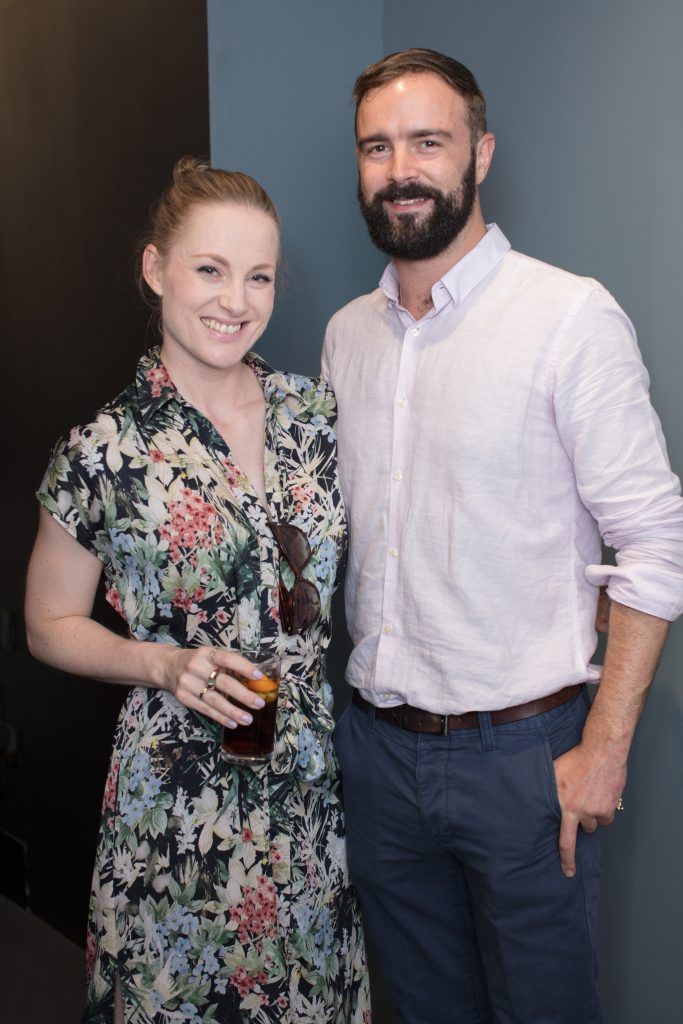 David Harris & Julie Blakeney pictured at the first ever Lynx pop-up shop in Ireland. Guys can drop into 60 South William Street to avail of haircuts from Lynx grooming experts - redeemable with product. Photo: Anthony Woods