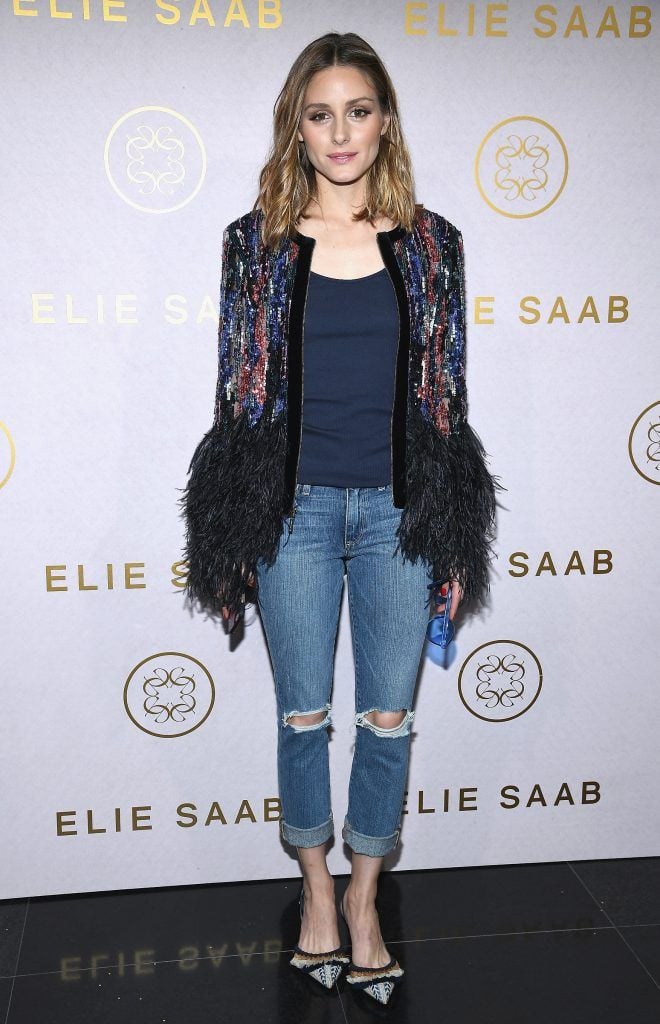 Olivia Palermo attends the Elie Saab Haute Couture Fall/Winter 2017-2018 show as part of Haute Couture Paris Fashion Week on July 5, 2017 in Paris, France.  (Photo by Pascal Le Segretain/Getty Images)