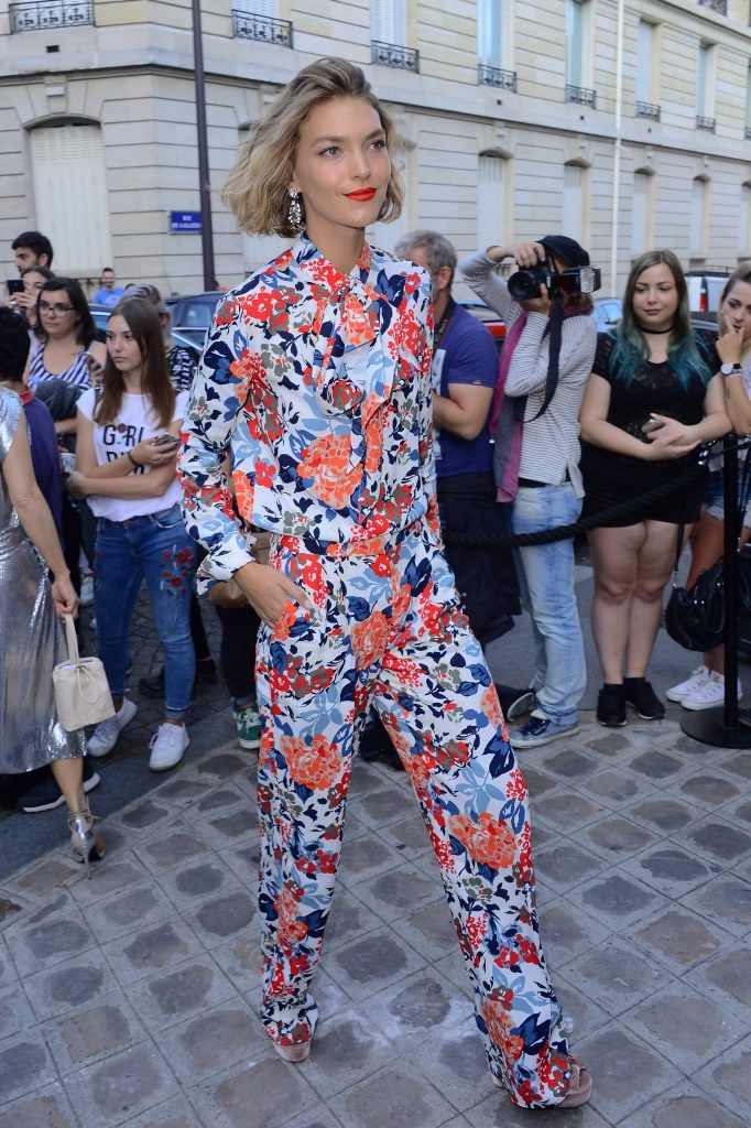 Arizona Mose arriving at the Vogue Foundation Party during Paris Fashion Week, 04 Jul 2017. (Photo by Radoslaw Nawrocki/WENN.com)