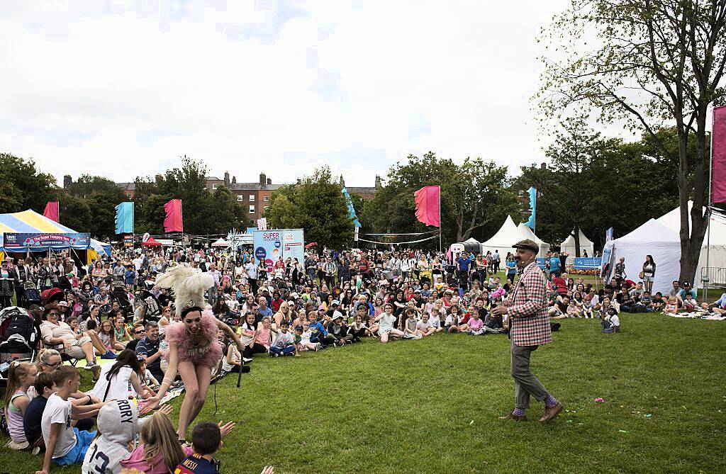 Pictured at Laya Healthcare's City Spectacular, Ireland's biggest free summer festival, in Dublin's Merrion Square. The festival took place from July 7th-9th. Photo by Evion Media