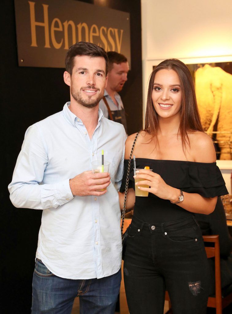 Conor Lyons and Jessica O'Sullivan at the RHA Hennessy Lost Friday (7th July), a night showcasing Ireland's most cutting edge and dynamic artists, musicians, and creatives. Pic: Marc O'Sullivan
