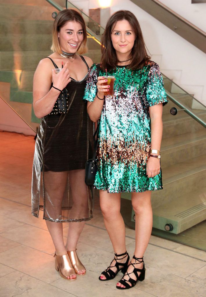 Camilla Sullivan and Etain Butler at the RHA Hennessy Lost Friday (7th July), a night showcasing Ireland's most cutting edge and dynamic artists, musicians, and creatives. Pic: Marc O'Sullivan