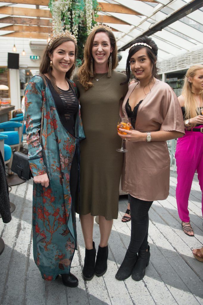 Katie Sullivan, Briona O'Doherty & Caoimhe O'Shea at the launch of Taylor & Rose, a hair couture accessories brand by Irish bloggerand stylist Ciara O'Doherty. Photographed in House, Dublin by Ruth Medjber // Ruthless Imagery