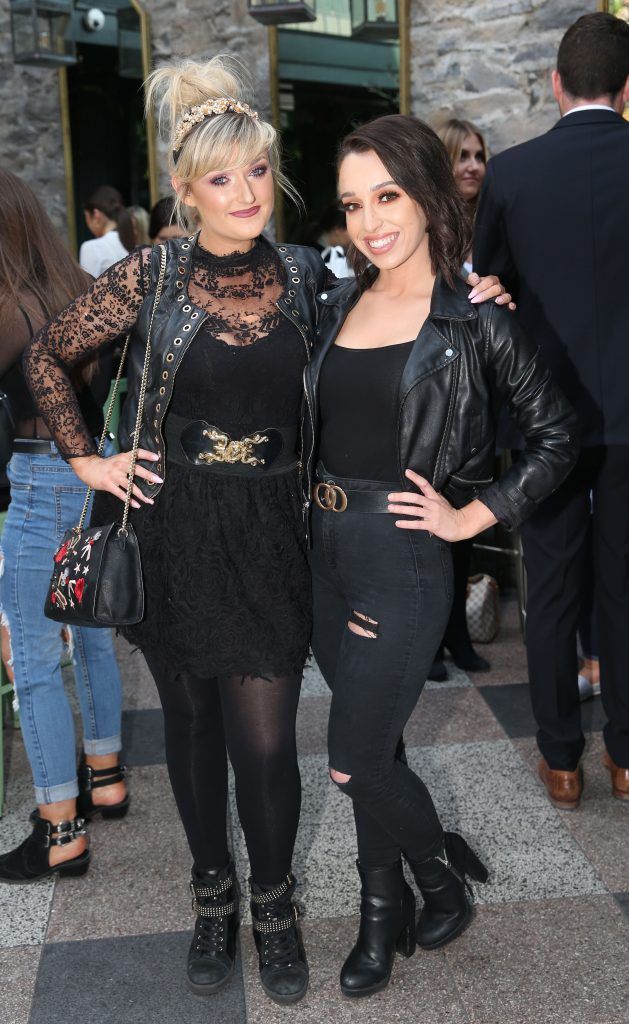 Tara O Sullivan and Leah O Brien pictured at the launch of Inglot's new 'Signature Collection' of eyeshadow palettes in Nolita's garden terrace. Photograph: Leon Farrell / Photocall Ireland