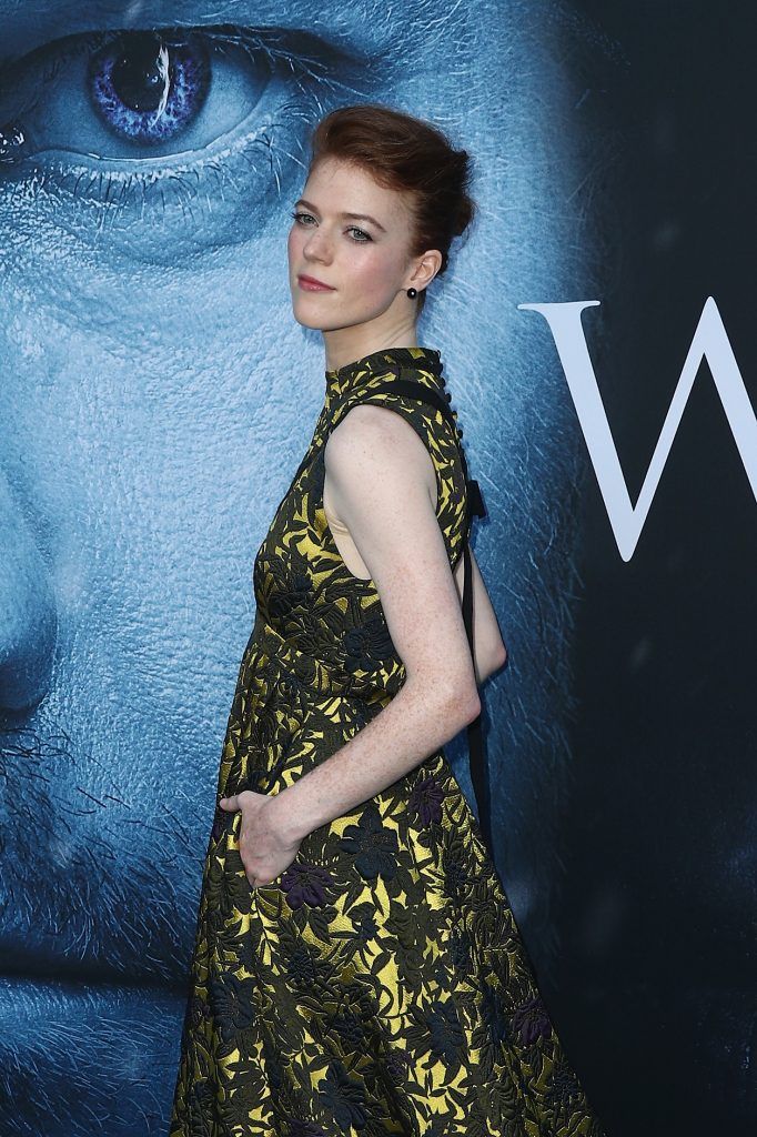 Actor Rose Leslie attends the premiere of HBO's "Game Of Thrones" season 7 at Walt Disney Concert Hall on July 12, 2017 in Los Angeles, California.  (Photo by Frederick M. Brown/Getty Images)
