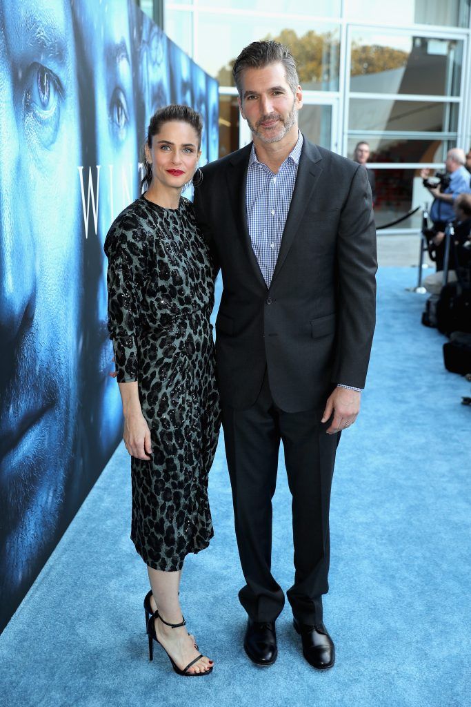 Executive producer David Benioff and actor Amanda Peet attend the premiere of HBO's "Game Of Thrones" season 7 at Walt Disney Concert Hall on July 12, 2017 in Los Angeles, California.  (Photo by Neilson Barnard/Getty Images)