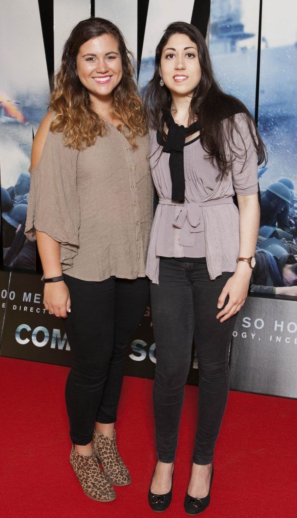 Sara Granada and Luiza Luna pictured at the Dublin premiere of the film Dunkirk at the Lighthouse Cinema, Dublin. Picture by Brian McEvoy