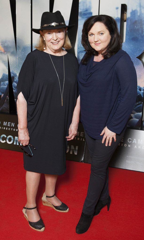 Joan Bergin and Aine Moriarty pictured at the Dublin premiere of the film Dunkirk at the Lighthouse Cinema, Dublin. Picture by Brian McEvoy