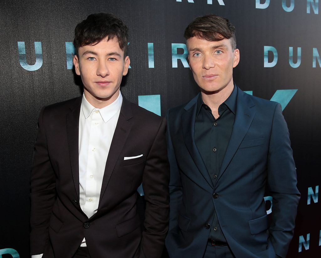 Cillian Murphy and Barry Keoghan pictured at the Dublin premiere of the film Dunkirk at the Lighthouse Cinema, Dublin. Picture by Brian McEvoy