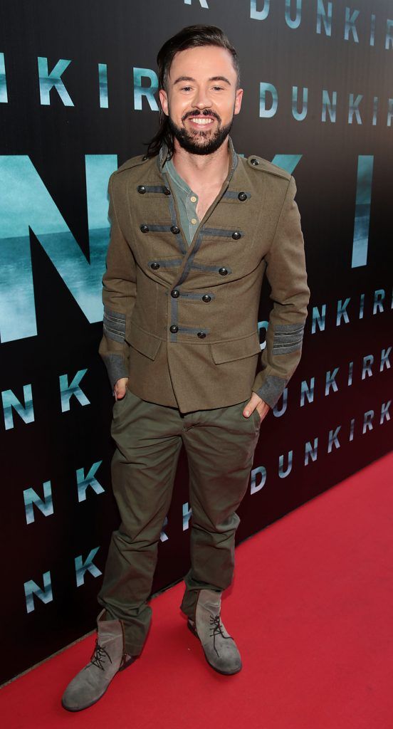 Deric Hartigan pictured at the Dublin premiere of the film Dunkirk at the Lighthouse Cinema, Dublin. Picture by Brian McEvoy