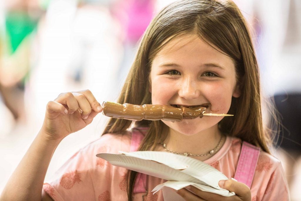 Rhonagh Sheehan (9) from Cork pictured at the Just Eat Street at City Spectacular in Fitzgerald Park, Cork City. Photo by Allen Kiely