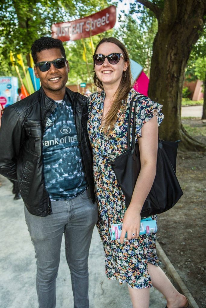 Mohammed Hamza  and Sarah Curley pictured at the Just Eat Street at City Spectacular in Fitzgerald Park, Cork City. Photo by Allen Kiely