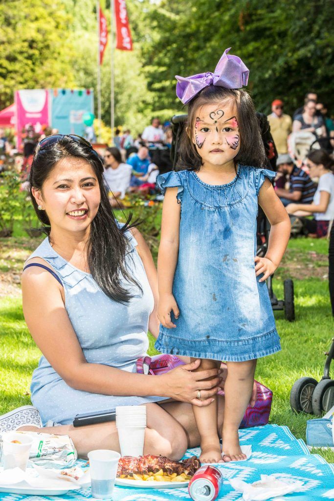 Bernadette and her daughter Angela pictured at the Just Eat Street at City Spectacular in Fitzgerald Park, Cork City. Photo by Allen Kiely