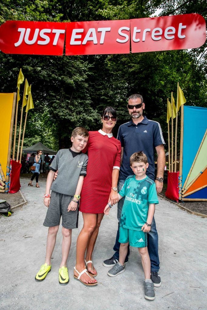 Condon Family from Cork,  pictured at the Just Eat Street at City Spectacular in Fitzgerald Park, Cork City. Photo by Allen Kiely
