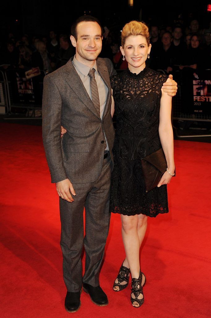 Charlie Cox and Jodie Whittaker attend a screening of "Hello Carter" during the 57th BFI London Film Festival at Odeon West End on October 12, 2013 in London, England.  (Photo by Eamonn M. McCormack/Getty Images for BFI)