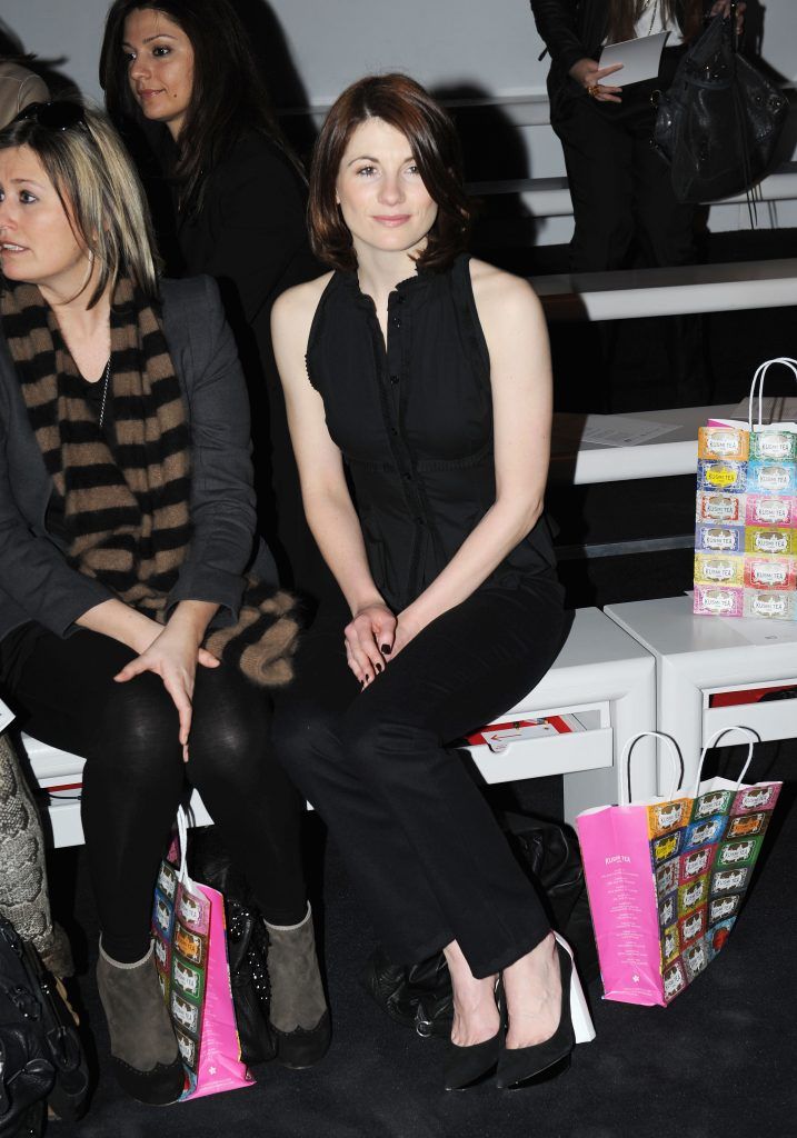 Jodie Whittaker attends the Emilio de la Morena show during London Fashion Week Fall/Winter 2013/14 at Somerset House on February 19, 2013 in London, England.  (Photo by Stuart Wilson/Getty Images)