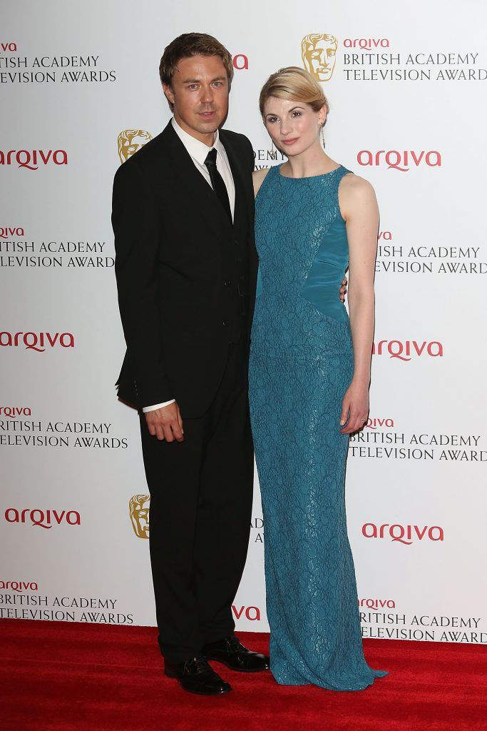 Andrew Buchan and Jodie Whittaker pose in the press room at the Arqiva British Academy Television Awards 2013 at the Royal Festival Hall on May 12, 2013 in London, England.  (Photo by Tim P. Whitby/Getty Images)