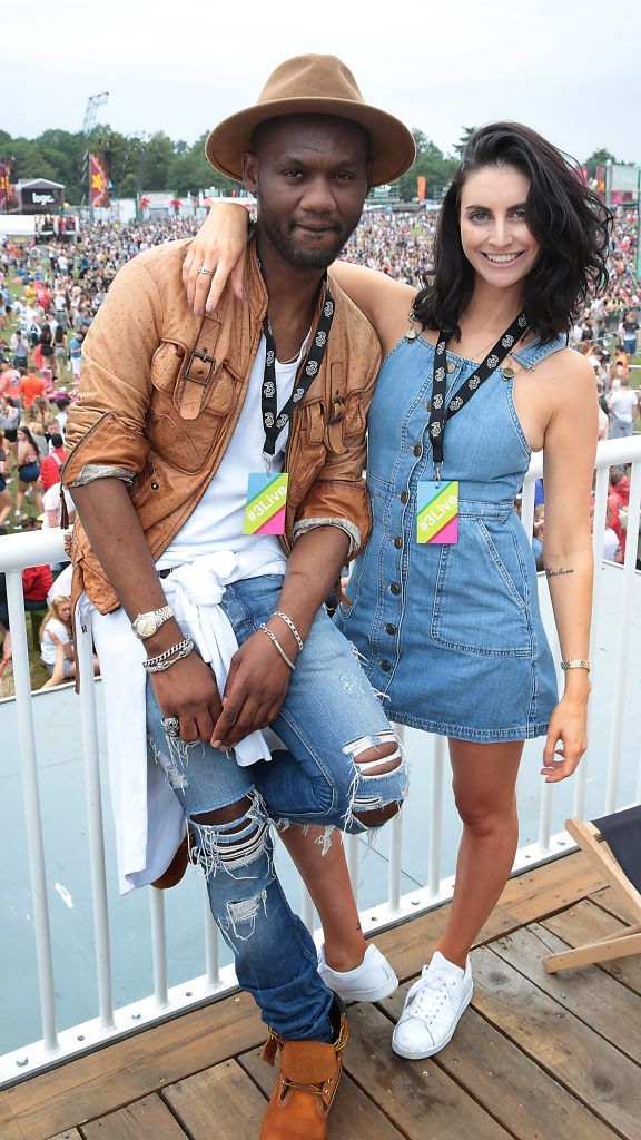 Sylas T and Ellen Sherry at the 3Live experience at Longitude in Marlay Park, Dublin (14th July 2017). Picture by Brian McEvoy