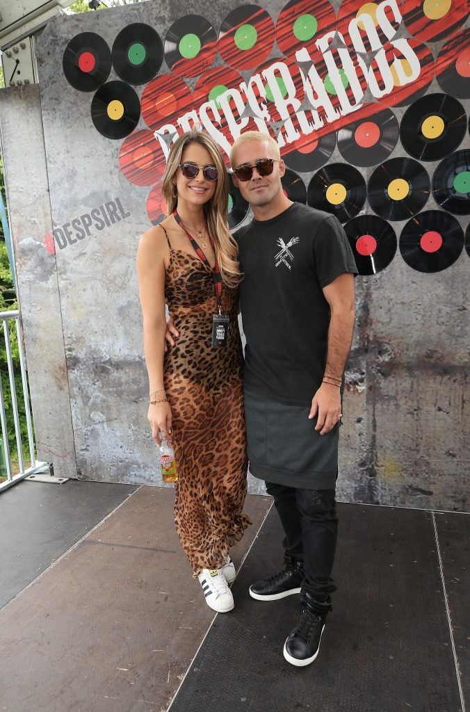 Vogue Williams and Spencer Matthews pictured at Desperados Inner Tequila Studios (14th July 2017) at Longitude, Marlay Park. Pic by Robbie Reynolds