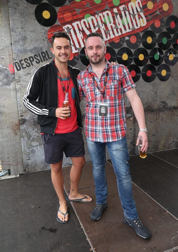 Charlie Mooney and Alan McQuillian pictured at Desperados Inner Tequila Studios (14th July 2017) at Longitude, Marlay Park. Pic by Robbie Reynolds