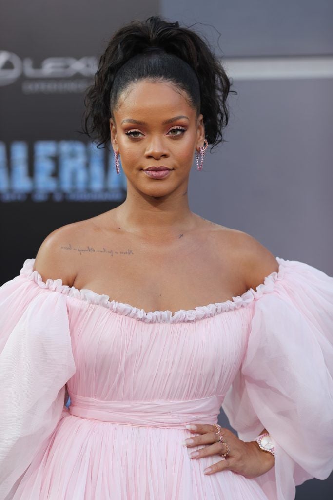 Rihanna attends the premiere of EuropaCorp and STX Entertainment's "Valerian and The City of a Thousand Planets" at TCL Chinese Theatre on July 17, 2017 in Hollywood, California.  (Photo by Neilson Barnard/Getty Images)