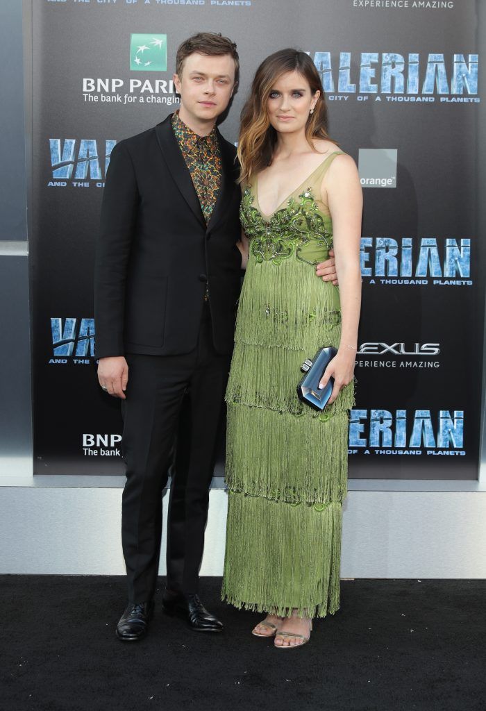 Dane DeHaan and Anna Wood attend the premiere of EuropaCorp and STX Entertainment's "Valerian and The City of a Thousand Planets" at TCL Chinese Theatre on July 17, 2017 in Hollywood, California.  (Photo by Neilson Barnard/Getty Images)