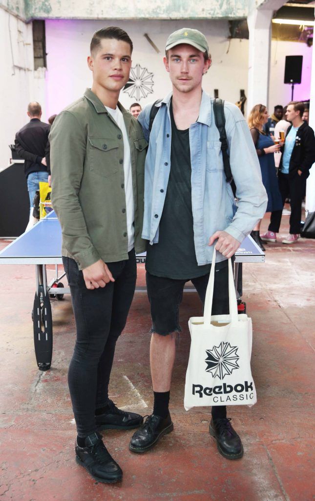 James Whelan and Roger Kelly pictured at the Reebok and Life Style Sports event at The Chocolate Factory. Photo: Leon Farrell/Photocall Ireland