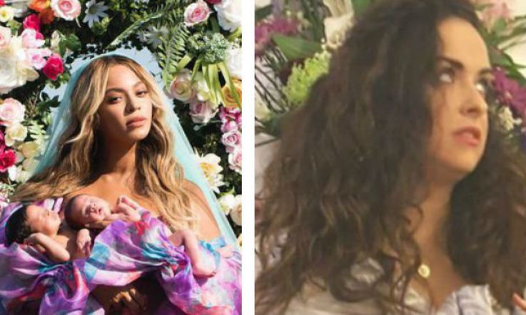 Irish woman's version of Beyonce's twins pic has every right to break the internet