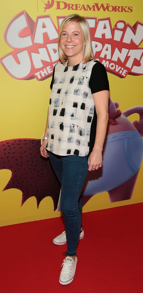 Linda Burton at the special family preview screening of Captain Underpants: The First Epic Movie at the Odeon Cinema in Point Village, Dublin. Photo by Brian McEvoy