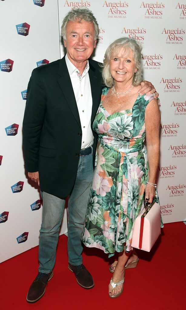Bryan Murray and Una Crawford O Brien at the World Premiere of Angela's Ashes the Musical at the Bord Gais Energy Theatre, Dublin. Photo by Brian McEvoy