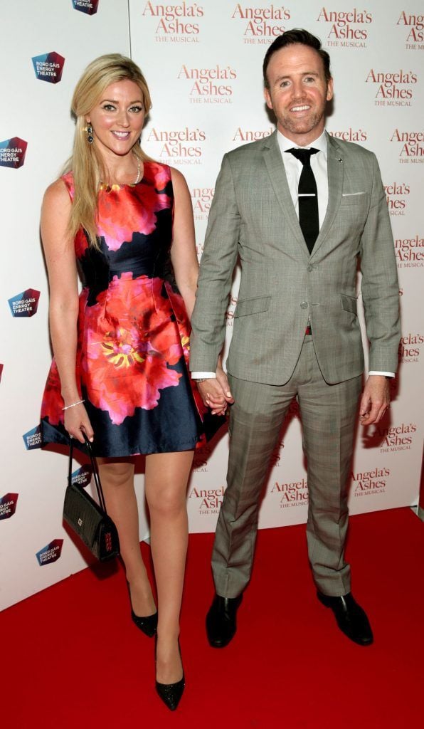 Jeny Dixon and Tom Neville at the World Premiere of Angela's Ashes the Musical at the Bord Gais Energy Theatre, Dublin. Photo by Brian McEvoy
