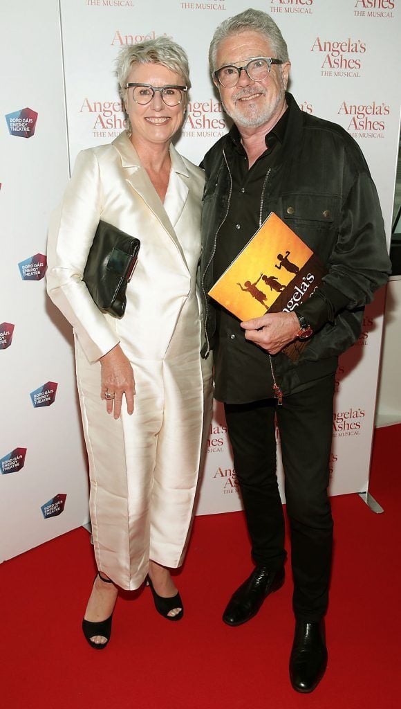 John McColgan and Moya Doherty at the World Premiere of Angela's Ashes the Musical at the Bord Gais Energy Theatre, Dublin. Photo by Brian McEvoy