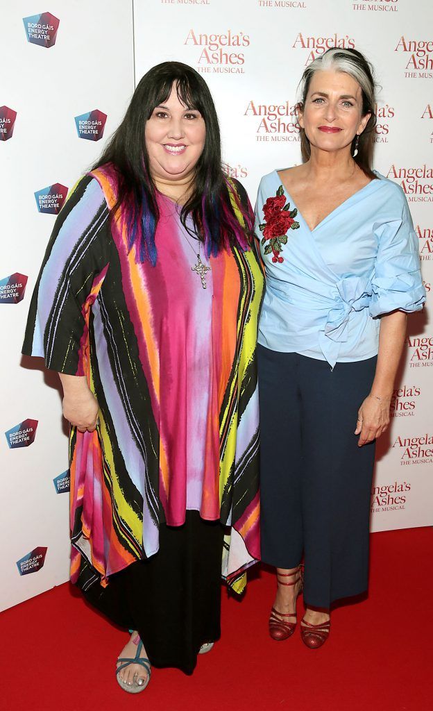 Andrea Smith and Cathy O Connor at the World Premiere of Angela's Ashes the Musical at the Bord Gais Energy Theatre, Dublin. Photo by Brian McEvoy