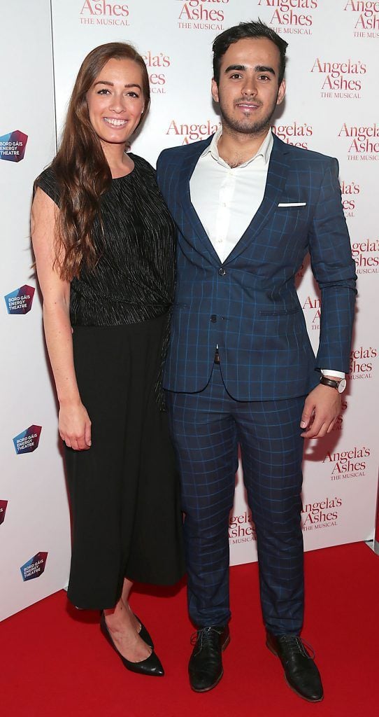 Carrie Lee and Sudhan Shu at the World Premiere of Angela's Ashes the Musical at the Bord Gais Energy Theatre, Dublin. Photo by Brian McEvoy