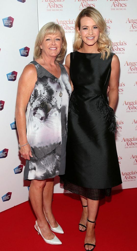 Clare Garrihy and Aoibhin Garrihy at the World Premiere of Angela's Ashes the Musical at the Bord Gais Energy Theatre, Dublin. Photo by Brian McEvoy
