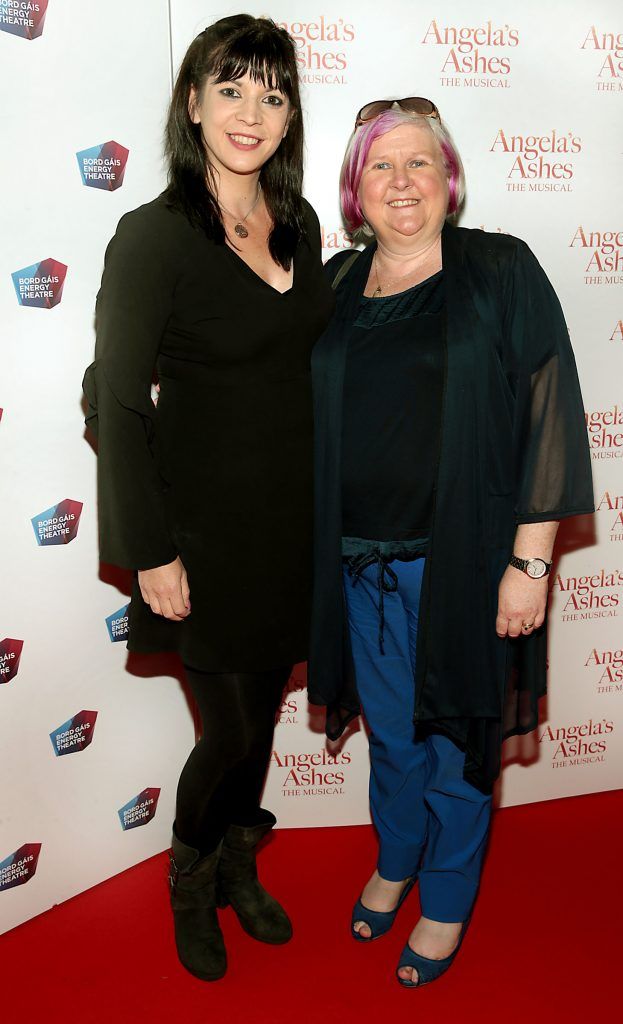 Aisling Conway and Tina O Kelly at the World Premiere of Angela's Ashes the Musical at the Bord Gais Energy Theatre, Dublin. Photo by Brian McEvoy