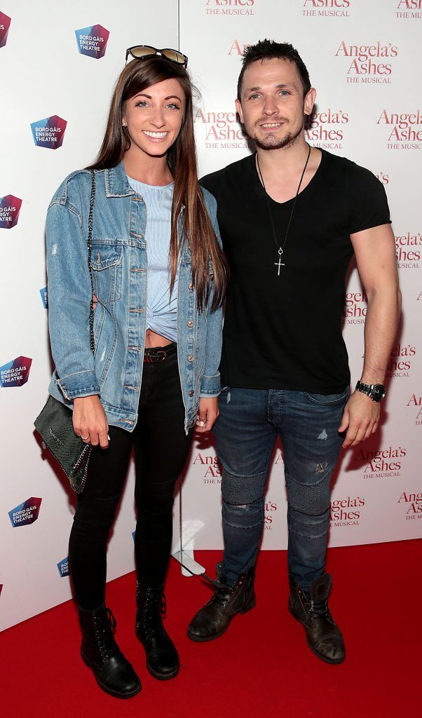 Rachel Treacy and Johnny Ward at the World Premiere of Angela's Ashes the Musical at the Bord Gais Energy Theatre, Dublin. Photo by Brian McEvoy