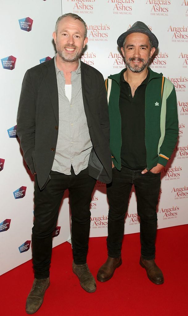 Steve Gunne and Jose Jimenez at the World Premiere of Angela's Ashes the Musical at the Bord Gais Energy Theatre, Dublin. Photo by Brian McEvoy