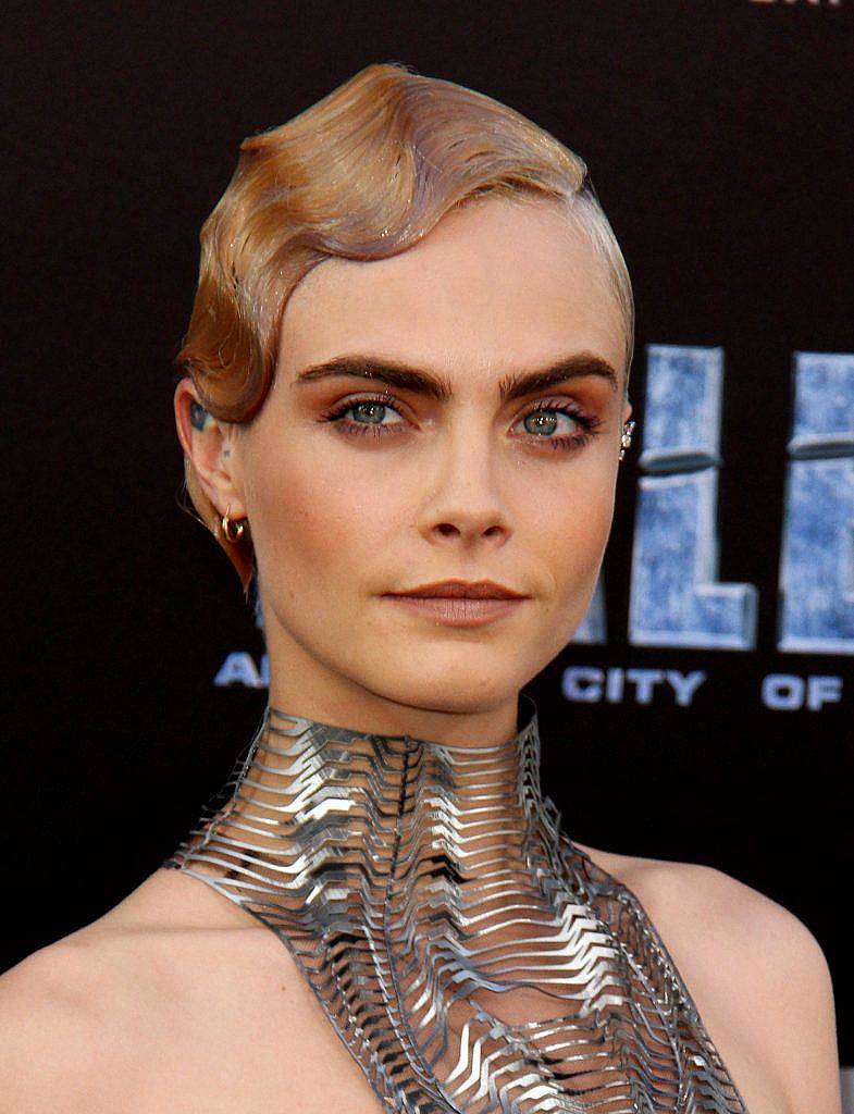 Cara Delevingne at the 'Valerian and the City of a Thousand Planets' World Premiere held at TCL Chinese Theatre in Hollywood on 17 Jul 2017. (Photo by Adriana M. Barraza/WENN.com)