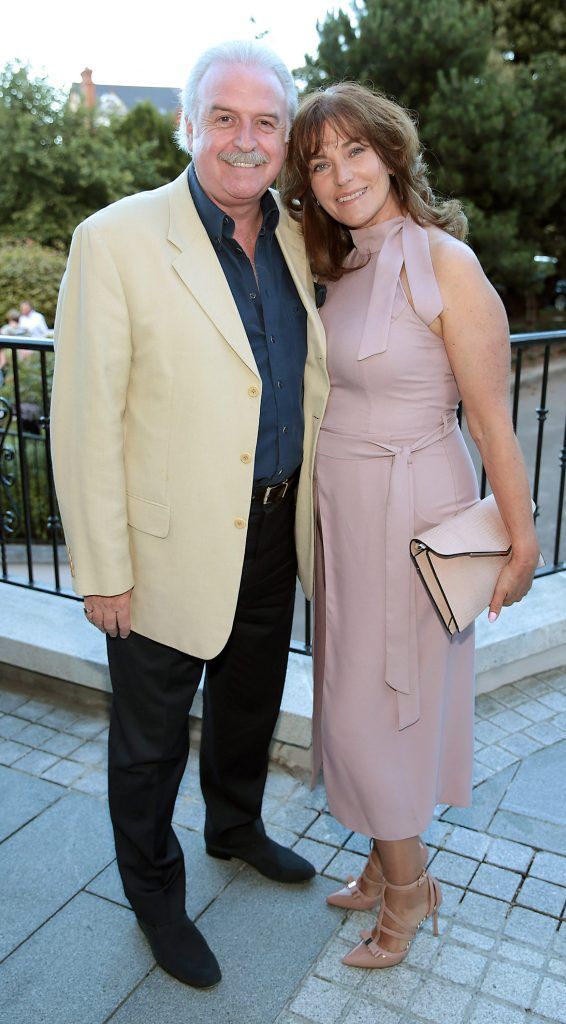 Marty Whelan and wife Maria pictured at the Triple celebration for Carol Hanna's Entertainment Agency at the Intercontinental Hotel in Ballsbridge, Dublin. Picture by Brian McEvoy