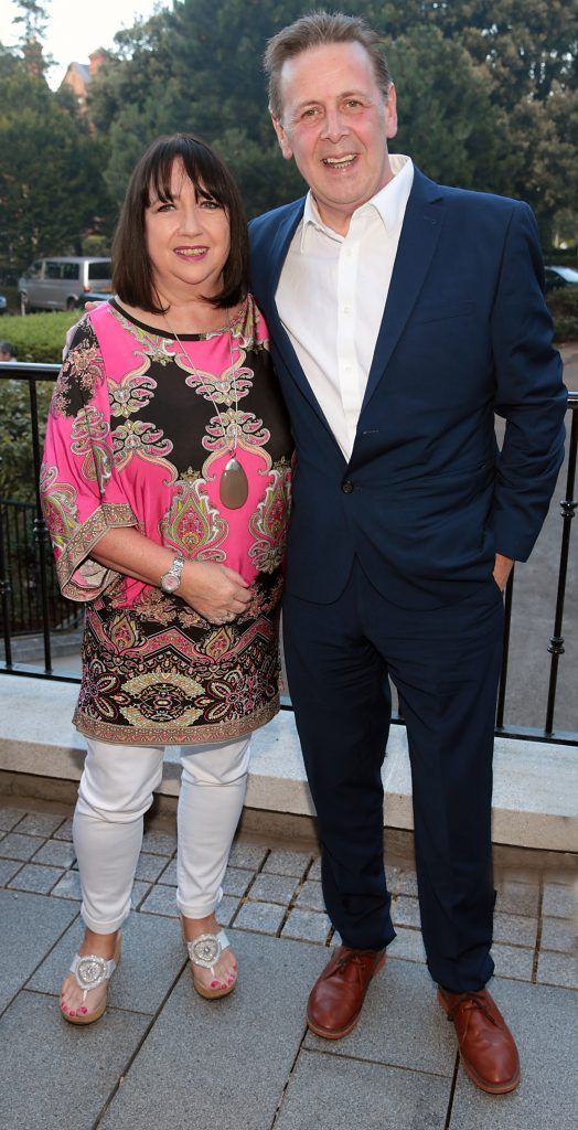 Ian Dempsey and wife Ger pictured at the Triple celebration for Carol Hanna's Entertainment Agency at the Intercontinental Hotel in Ballsbridge, Dublin. Picture by Brian McEvoy